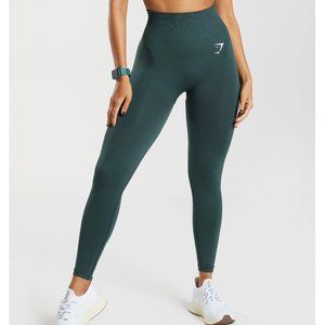Gymshark Breeze Lightweight Seamless Tights - Dark Green